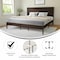 Flash Furniture DK Brown King Wooden Platform Bed with Headboard MG-09004KB-K-DKBRN-GG - alternate 3